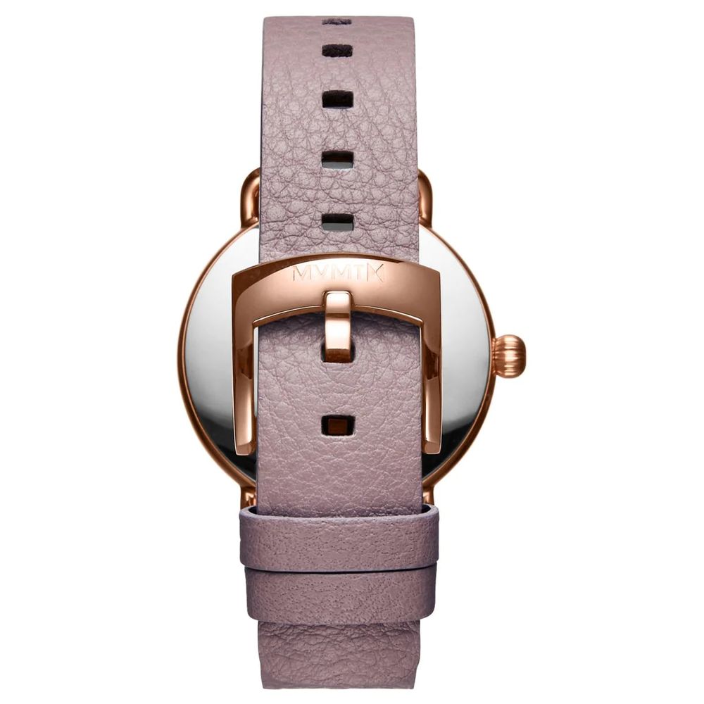 MVMT Purple Leather Watch LUNESCAPE