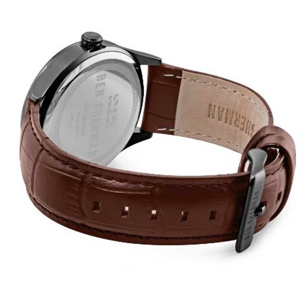 Ben Sherman Brown Leather Watch LUNESCAPE