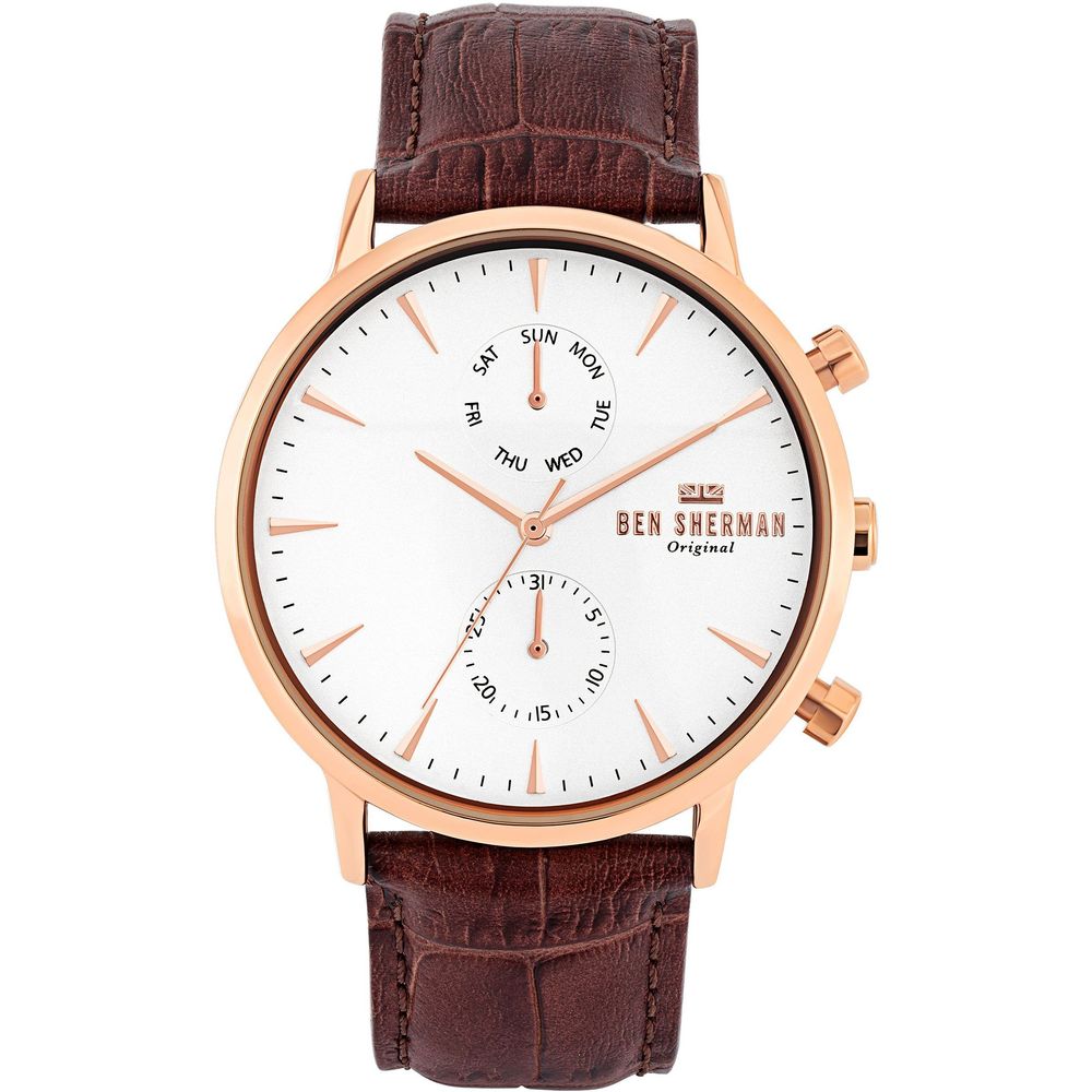 Ben Sherman Brown Leather Watch LUNESCAPE