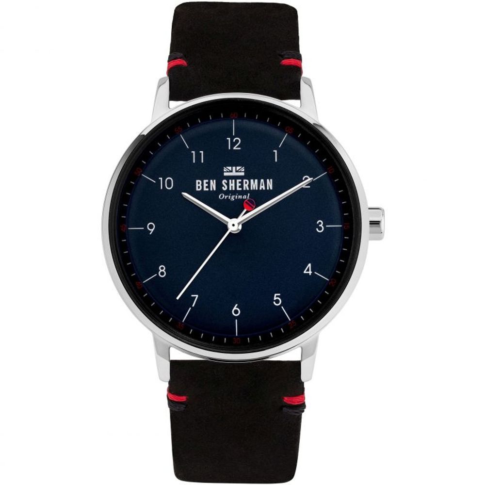 Ben Sherman Black Leather Watch LUNESCAPE