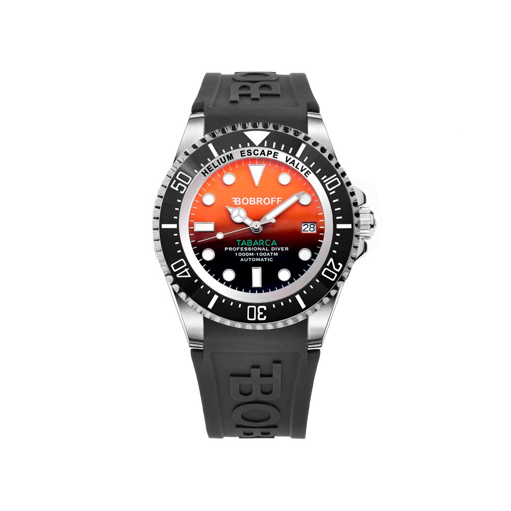 Bobroff Black Rubber Watch LUNESCAPE