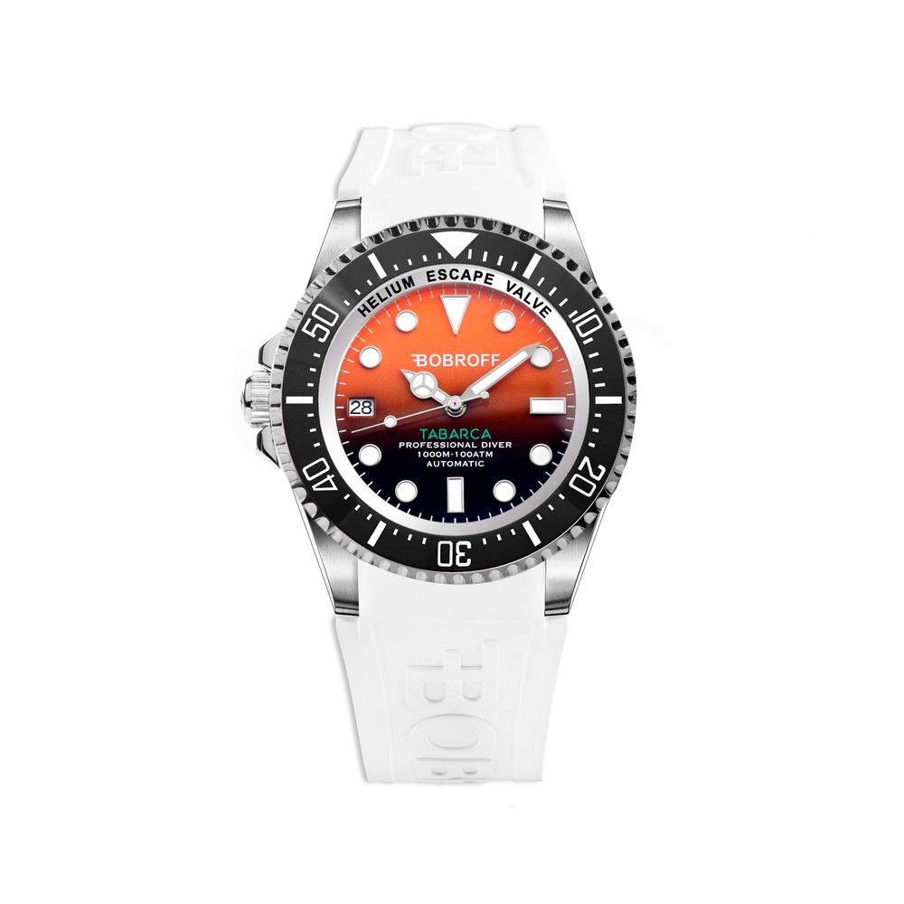 Bobroff White Rubber Watch LUNESCAPE