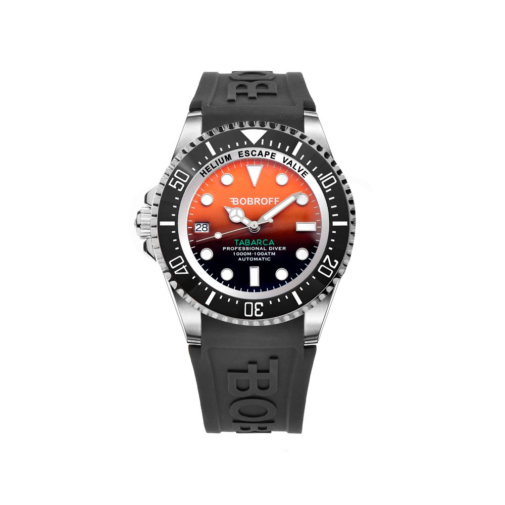 Bobroff Black Rubber Watch LUNESCAPE