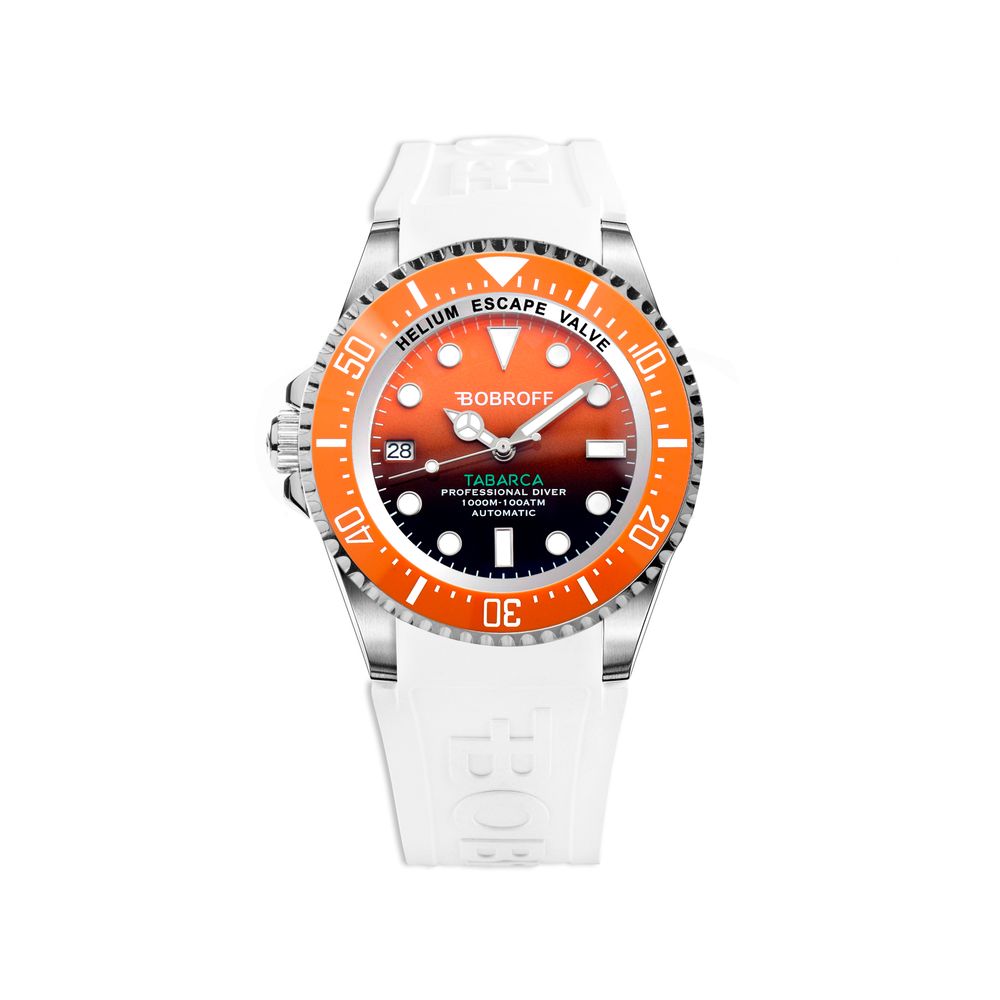 Bobroff White Rubber Watch LUNESCAPE