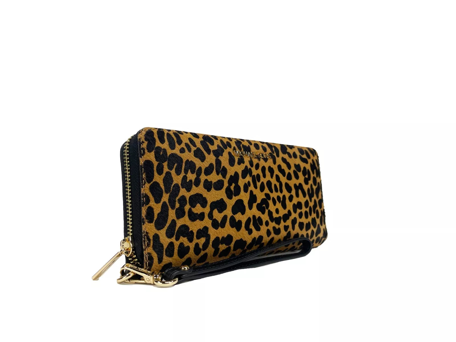 Michael Kors Jet Set Animal Print Continental Wristlet Wallet LUNESCAPE