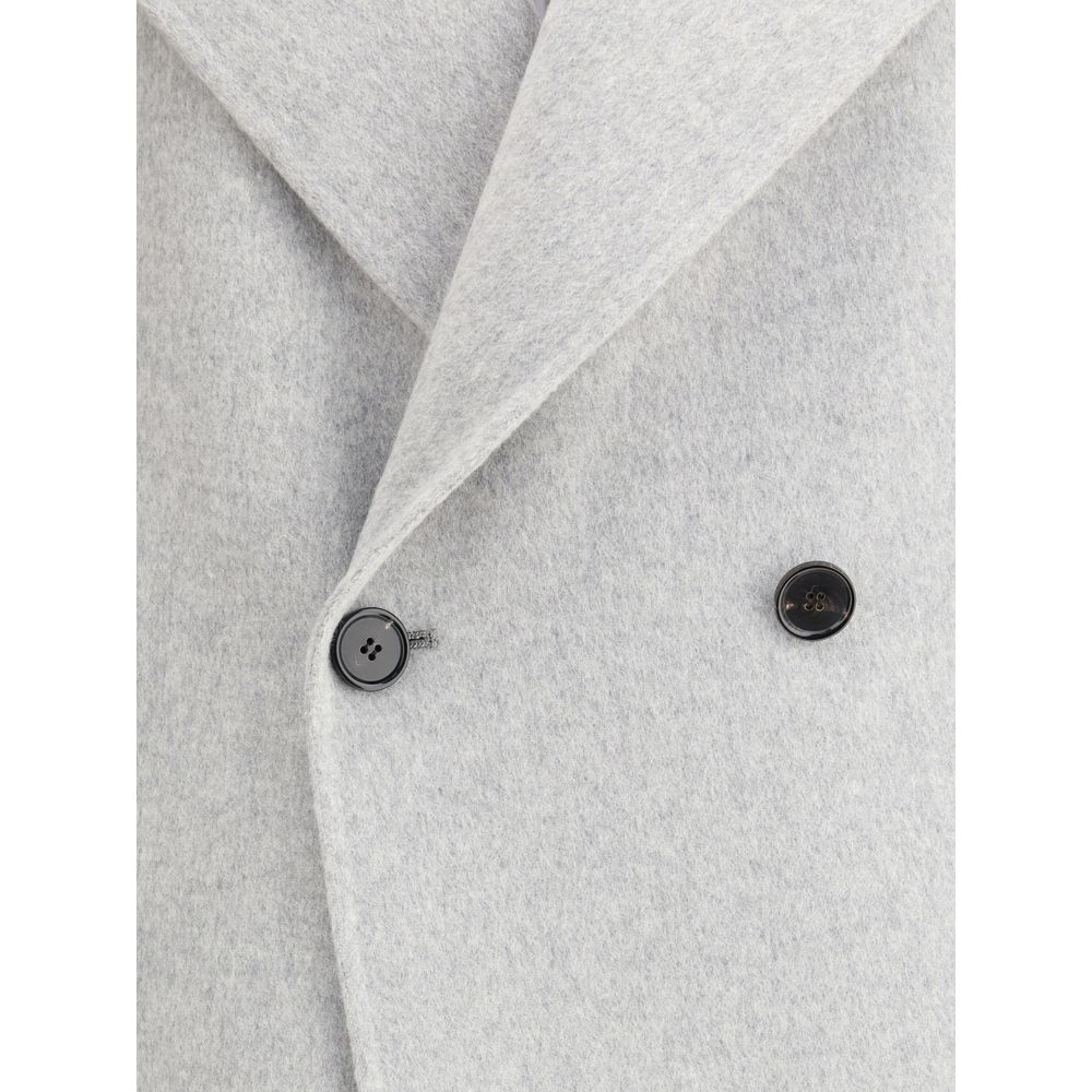 Aftercoat Double-breasted long Coat LUNESCAPE
