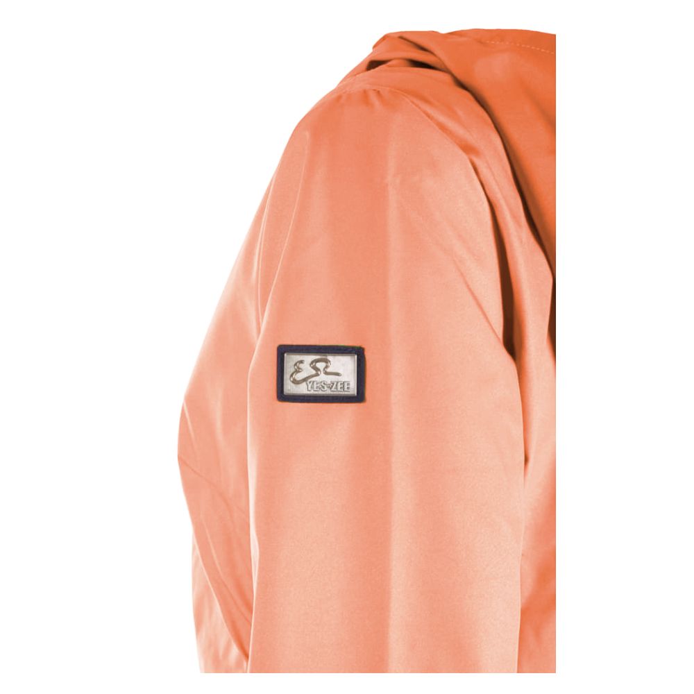 Yes Zee Orange Polyester Jackets & Coat LUNESCAPE
