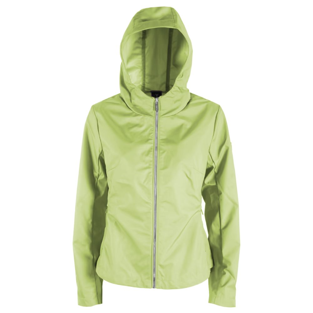 Yes Zee Green Polyester Jackets & Coat LUNESCAPE