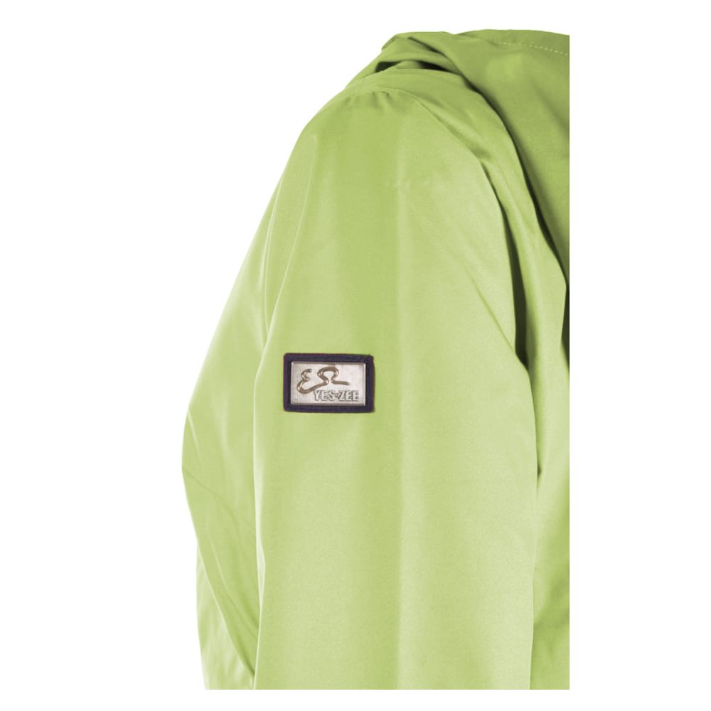 Yes Zee Green Polyester Jackets & Coat LUNESCAPE