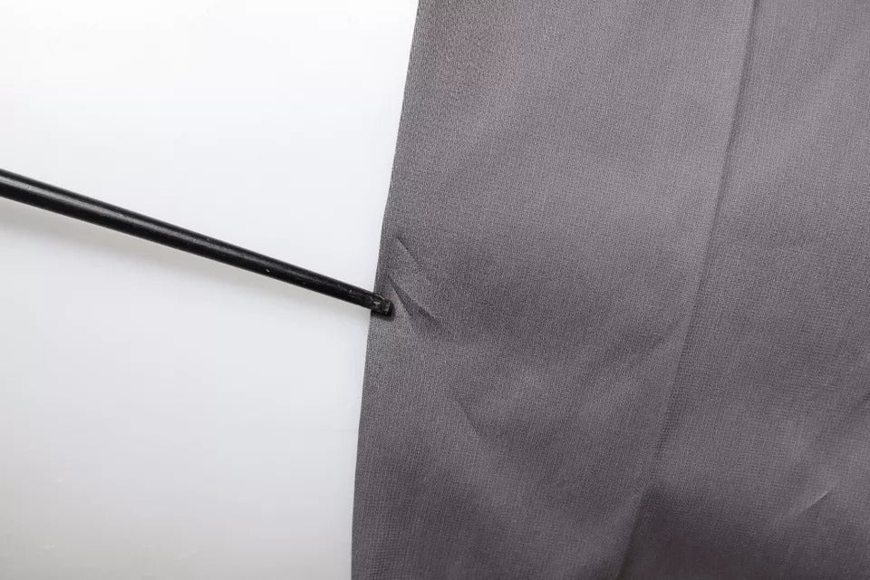 Dolce & Gabbana Dark Gray Mid Waist Dress Pants LUNESCAPE