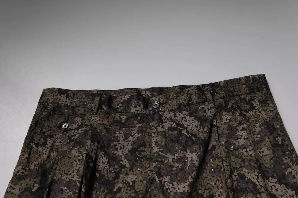 Dolce & Gabbana Multicolor Camouflage Men Dress Pants LUNESCAPE