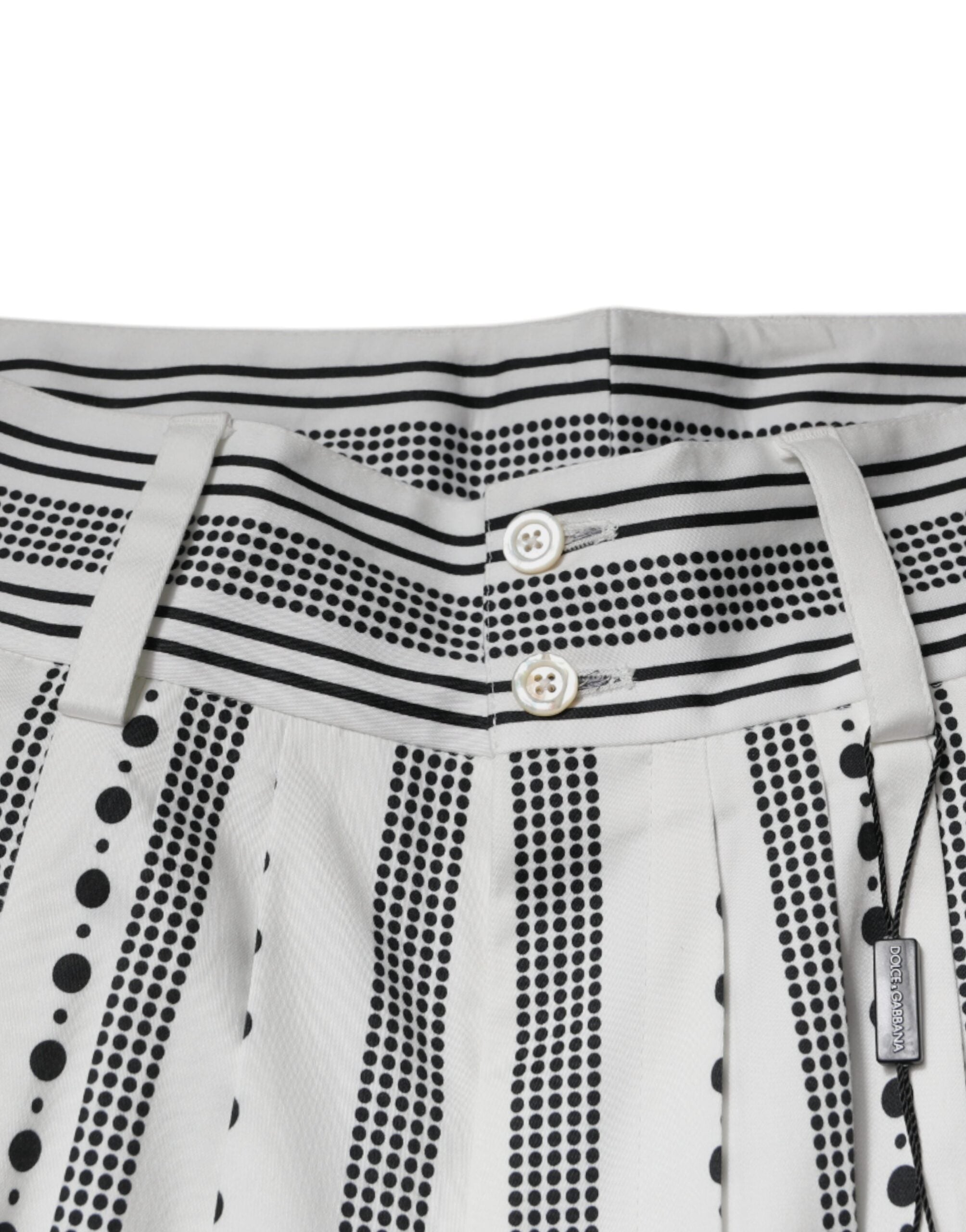 Dolce & Gabbana White Straight Formal Dress Pants LUNESCAPE
