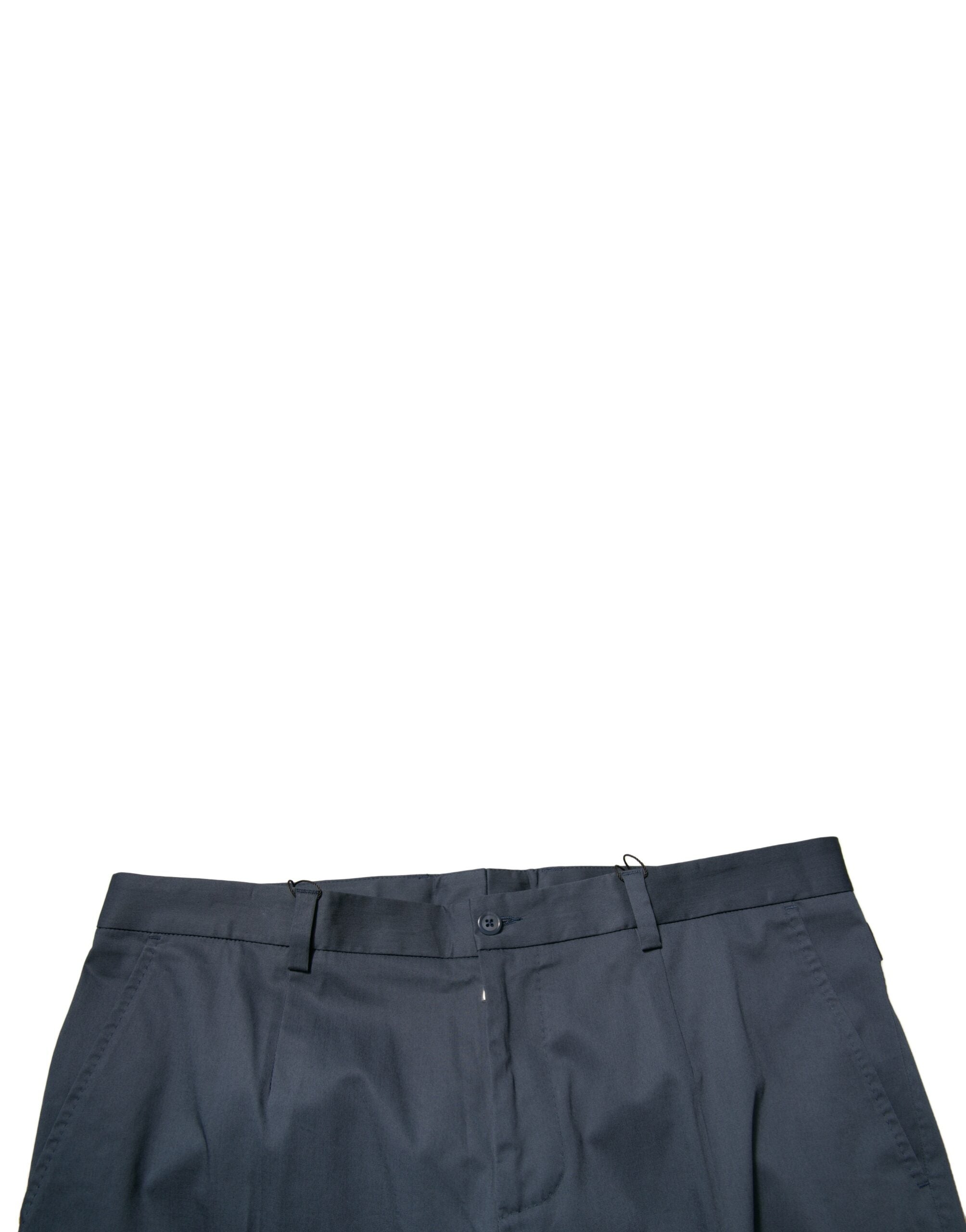 Dolce & Gabbana Dark Blue Cotton Stretch Skinny Men Dress Pants LUNESCAPE