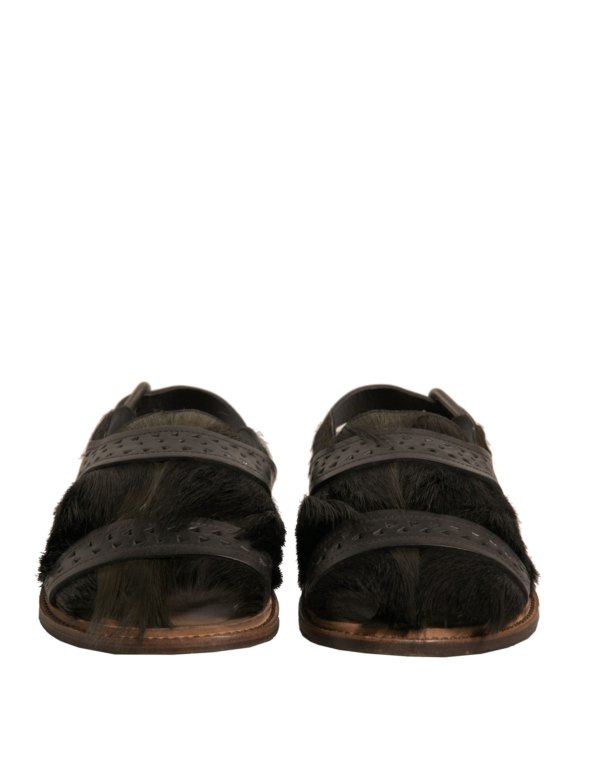 Dolce & Gabbana Green Backstrap Sandal