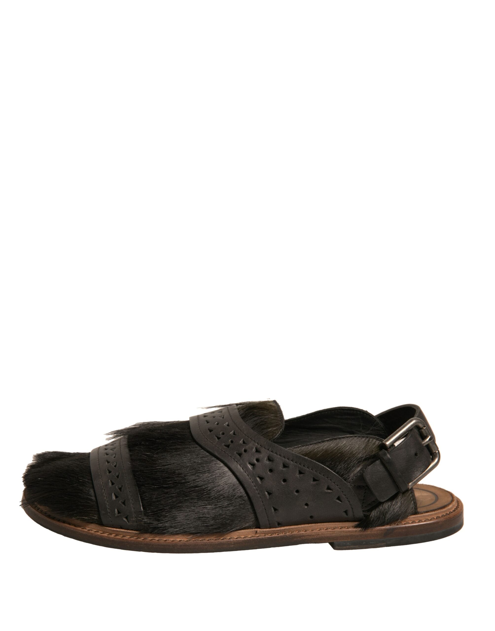 Dolce & Gabbana Green Backstrap Sandal