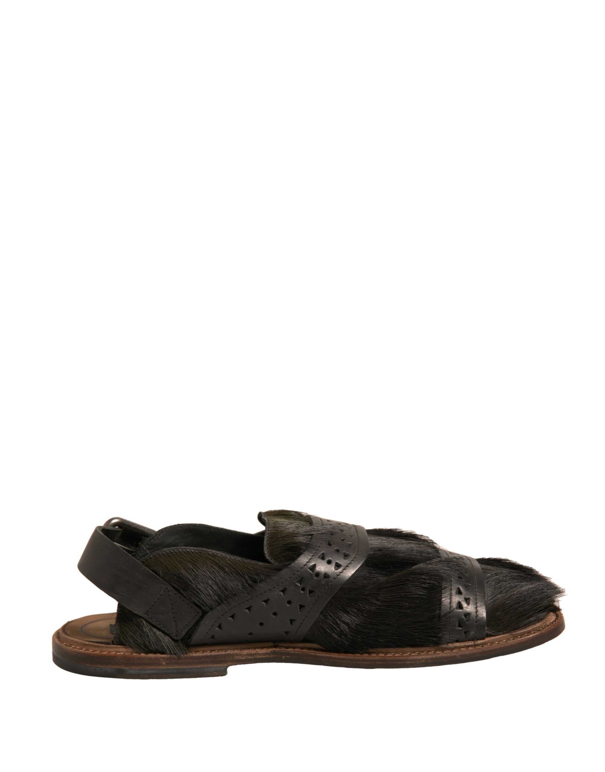 Dolce & Gabbana Green Backstrap Sandal