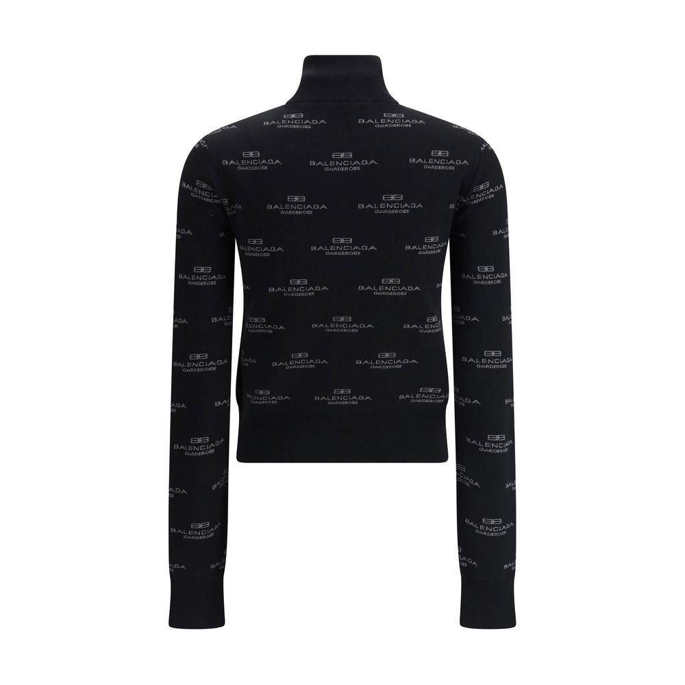 Balenciaga All-over logo Cardigan LUNESCAPE