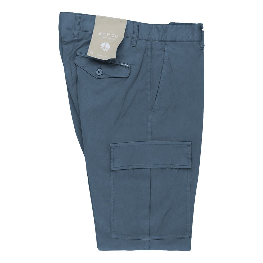 AT.P.CO Light Blue Cotton Men Trouser LUNESCAPE