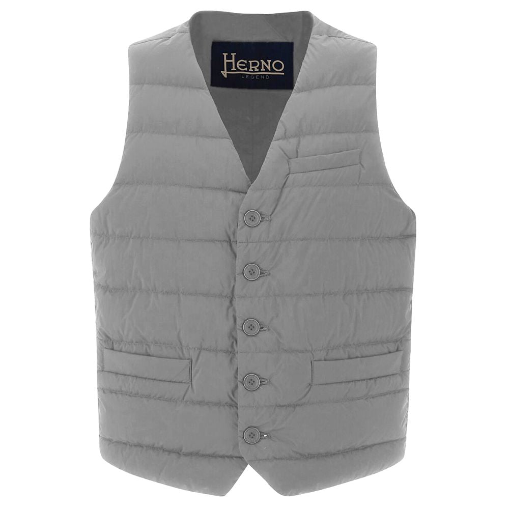 Herno Gray Nylon Vest LUNESCAPE