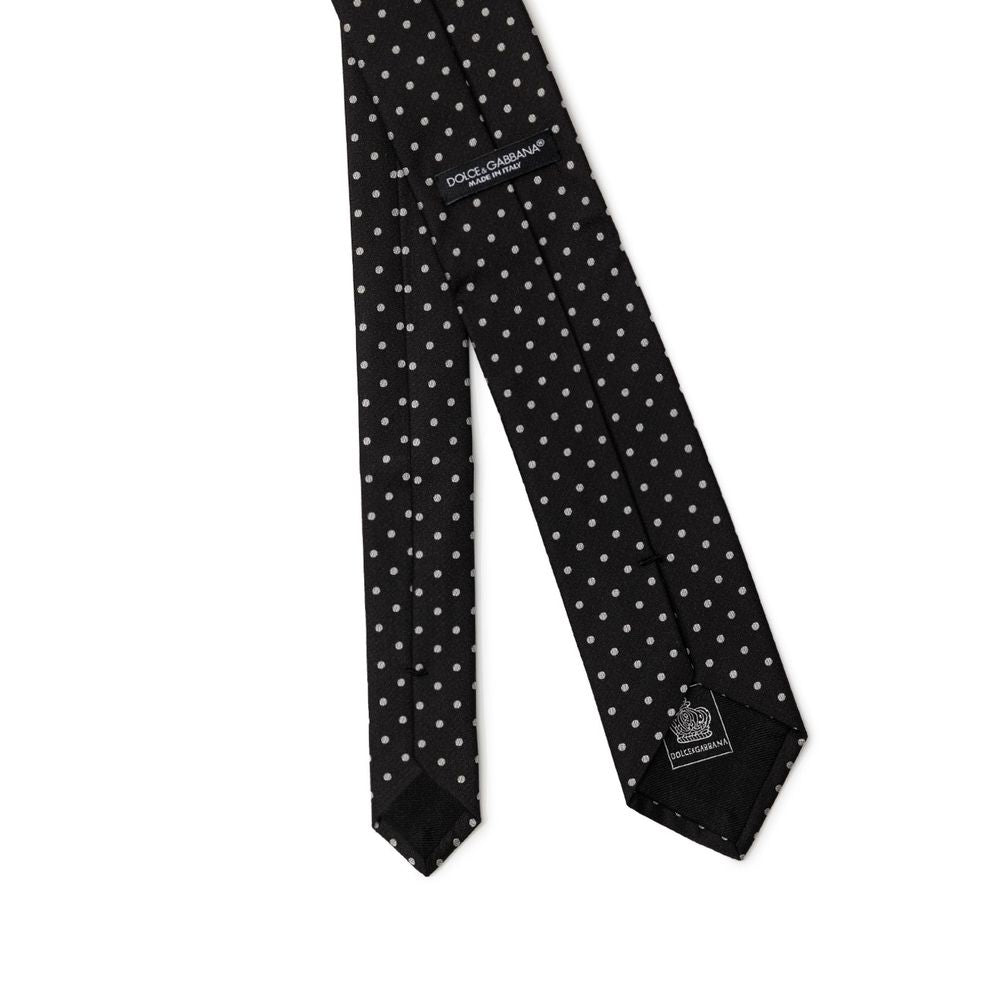 Dolce & Gabbana Black Silk Ties & Bowty LUNESCAPE