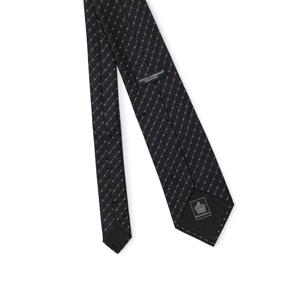 Dolce & Gabbana Black Silk Ties & Bowty LUNESCAPE