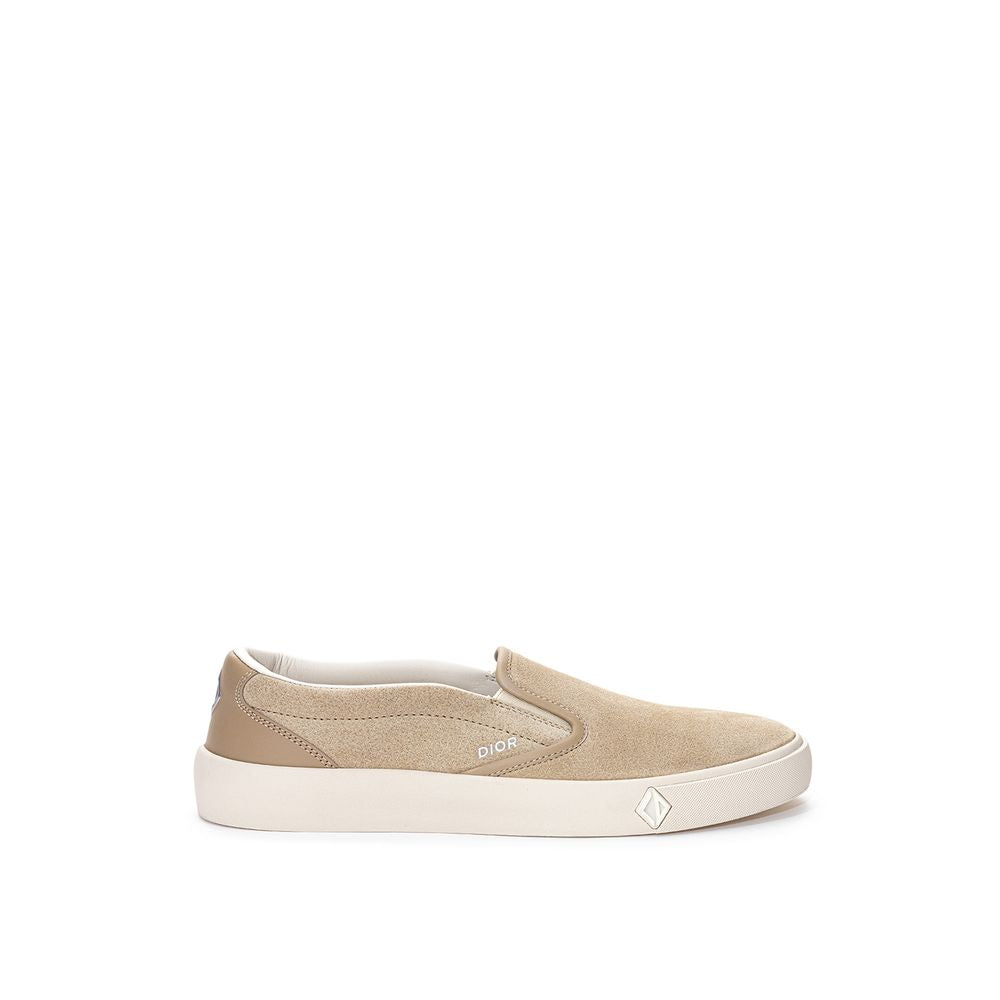 Dior Beige Leather Slip-On Sneaker LUNESCAPE