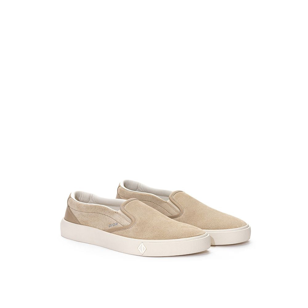 Dior Beige Leather Slip-On Sneaker LUNESCAPE