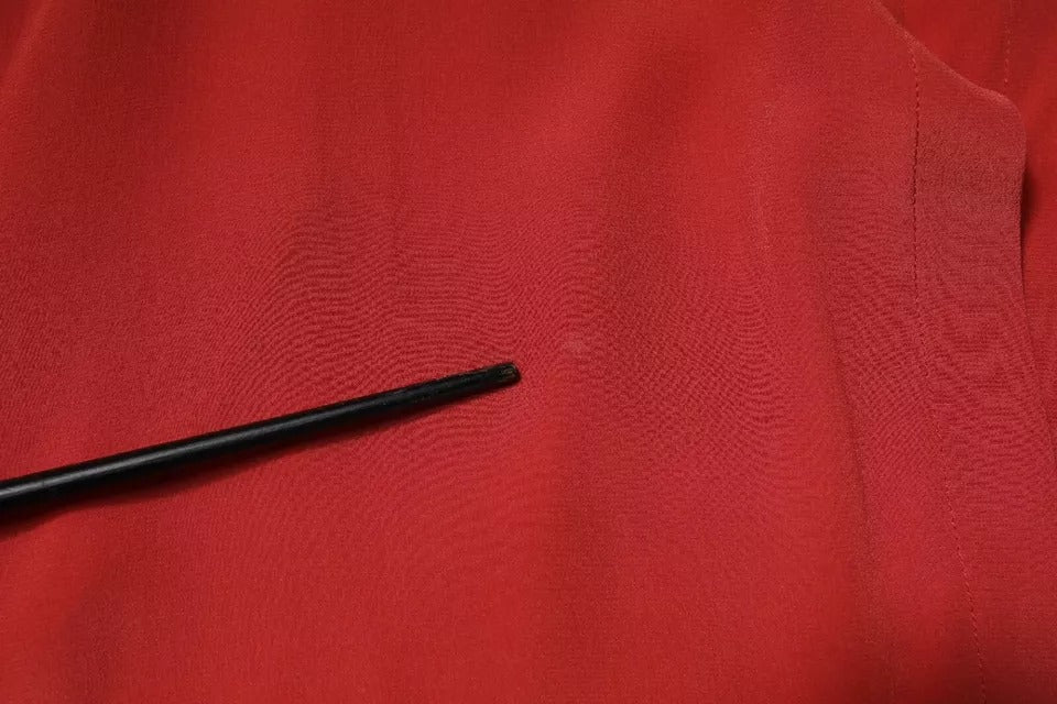 Peserico Red Long Sleeves Pencil Cut Drawstring Waist Dress LUNESCAPE