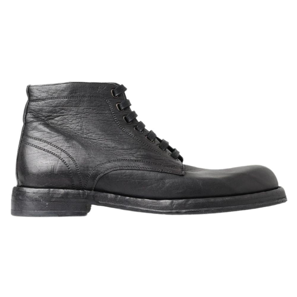 Dolce & Gabbana Black Leather Boot LUNESCAPE