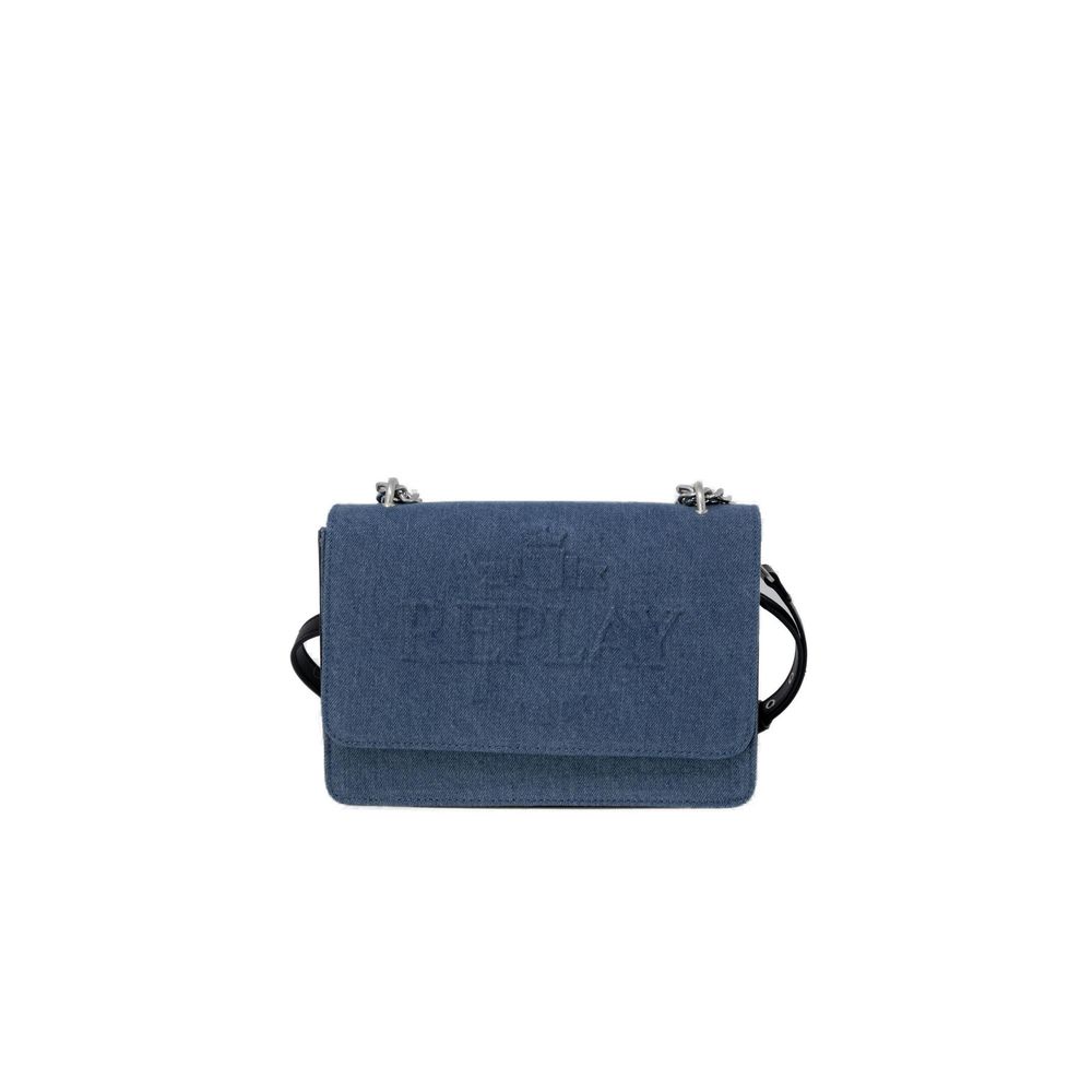 Replay Blue Polyester Shoulder Bag LUNESCAPE