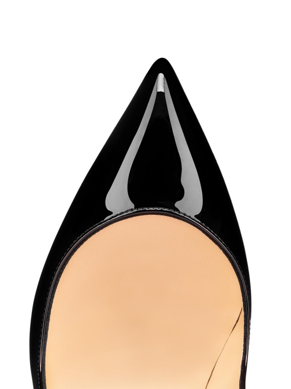 Christian Louboutin Black Patent Leather Hot Chick Pumps 100 LUNESCAPE