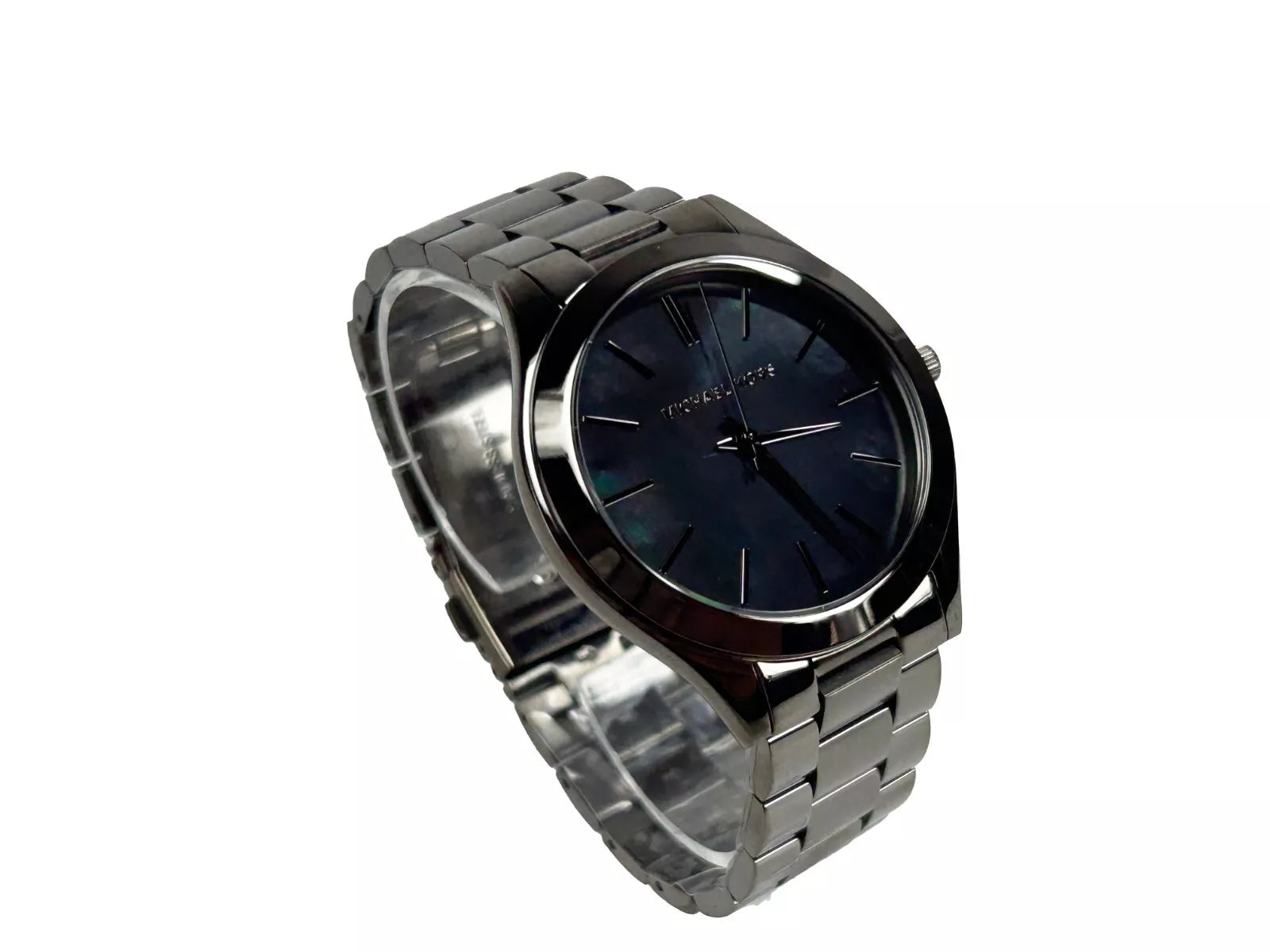 Michael Kors Slim Runway Gun Metal Stainless Steel Watch MK3413 LUNESCAPE