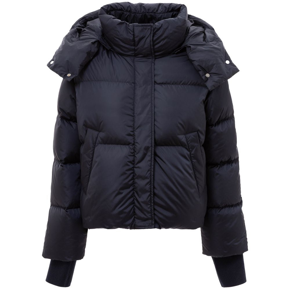 Add Blue Puffer Coat LUNESCAPE