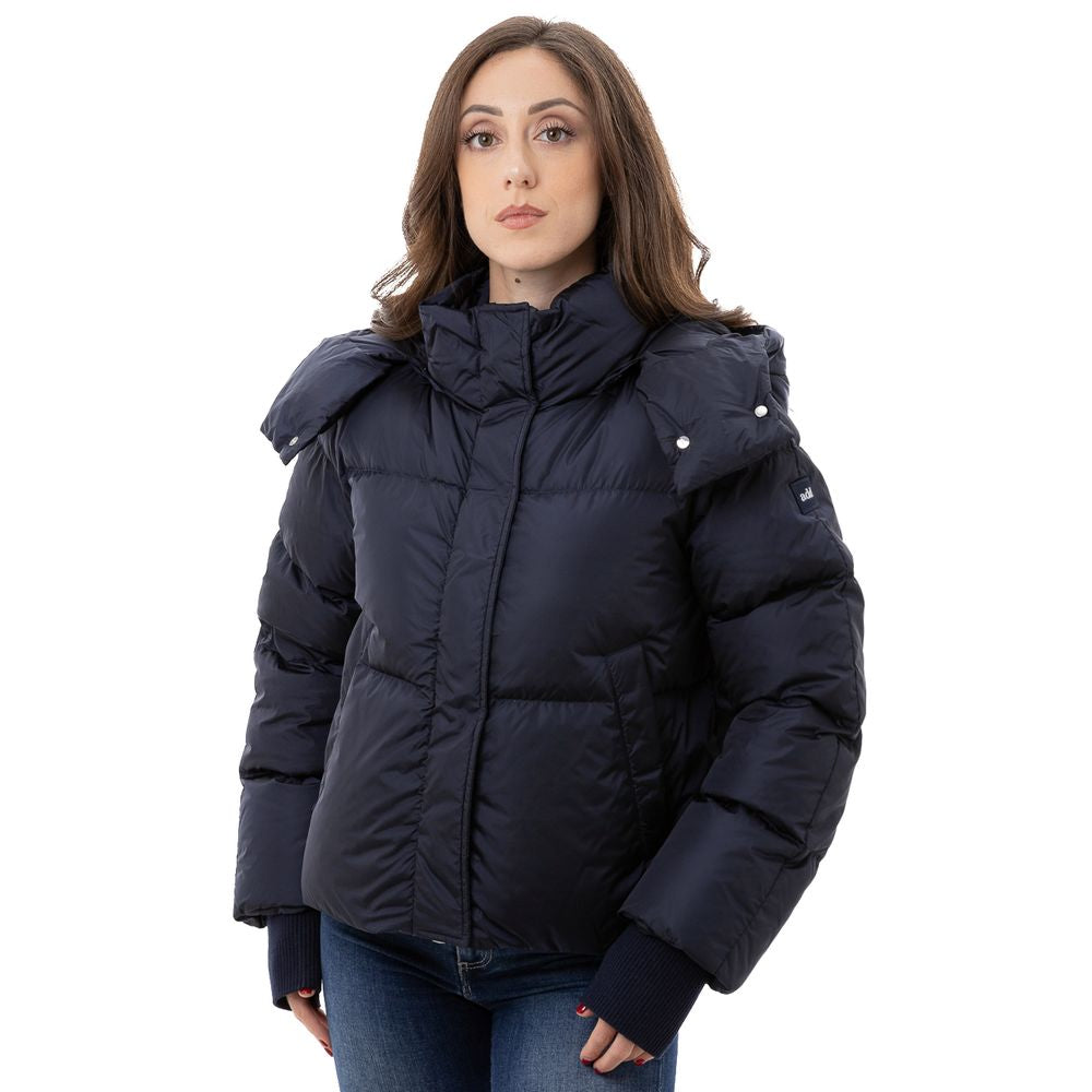 Add Blue Puffer Coat LUNESCAPE