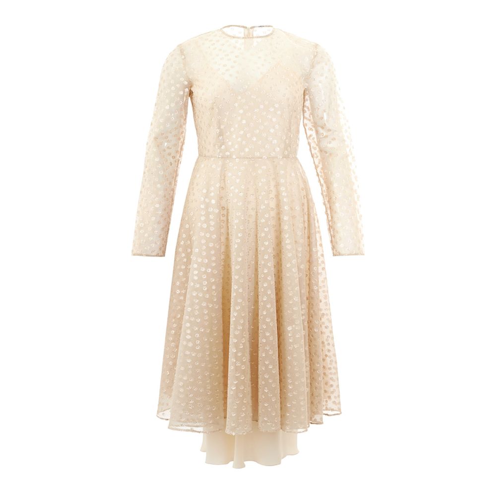 Lardini Beige Cotton Elegance Dress LUNESCAPE