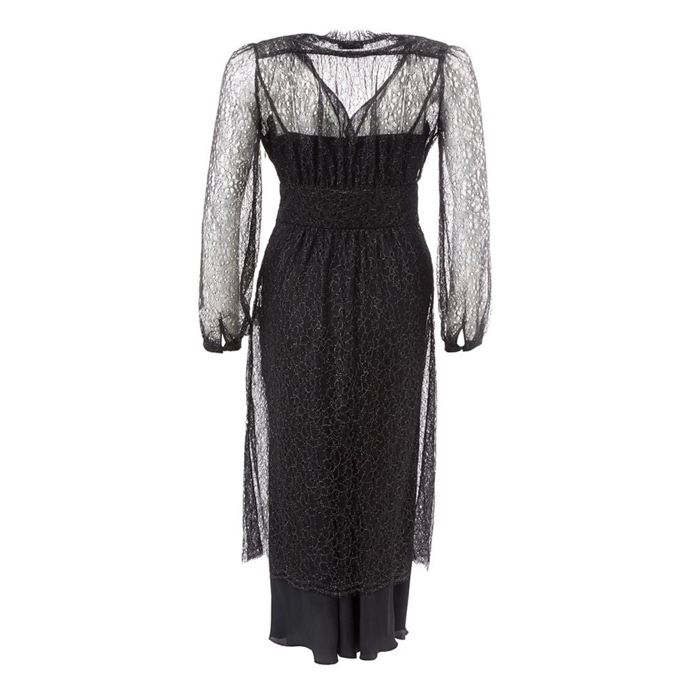 Lardini Elegant Black Dress LUNESCAPE