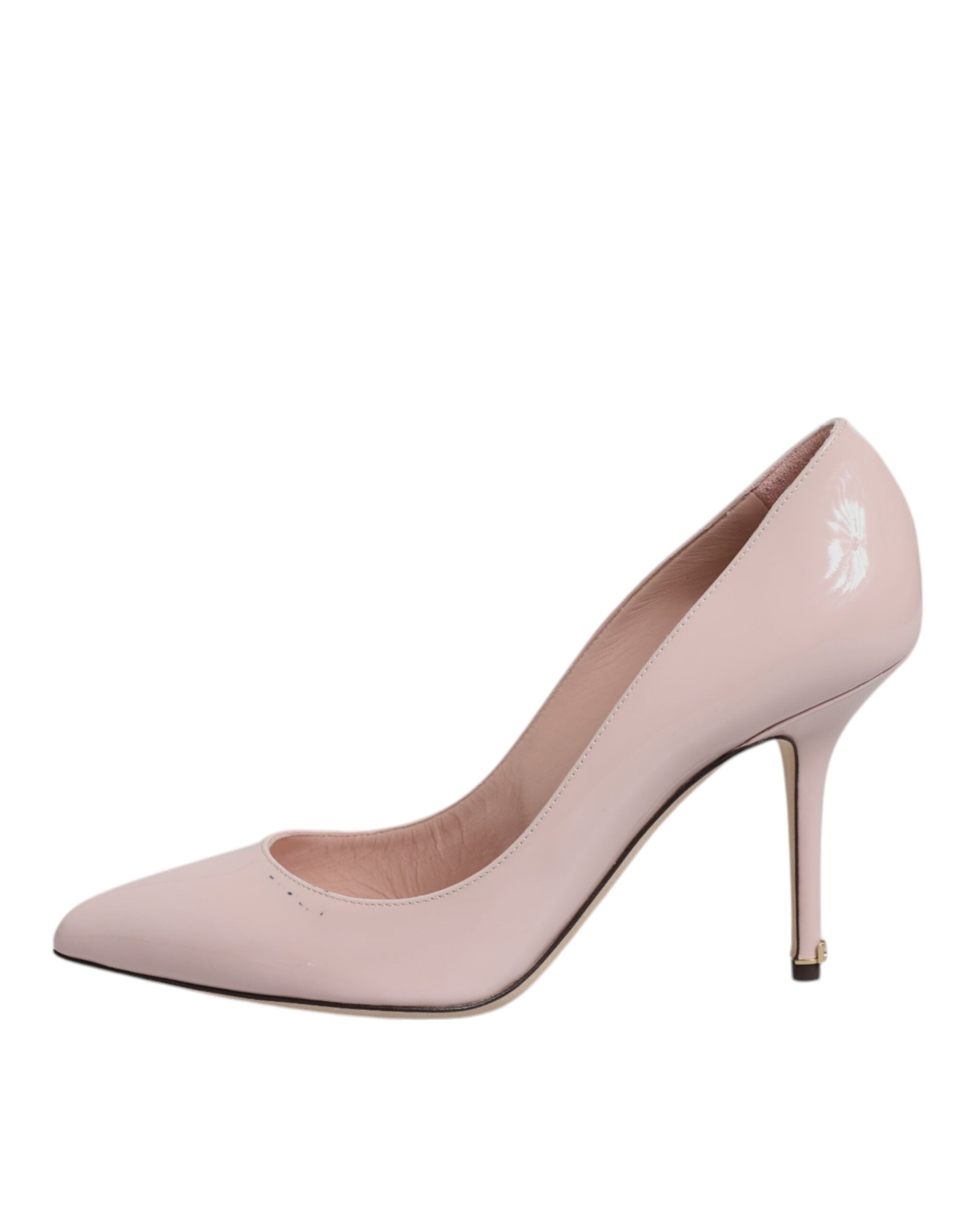 Dolce & Gabbana Pink Patent Leather Stiletto Heel Pumps Shoes LUNESCAPE