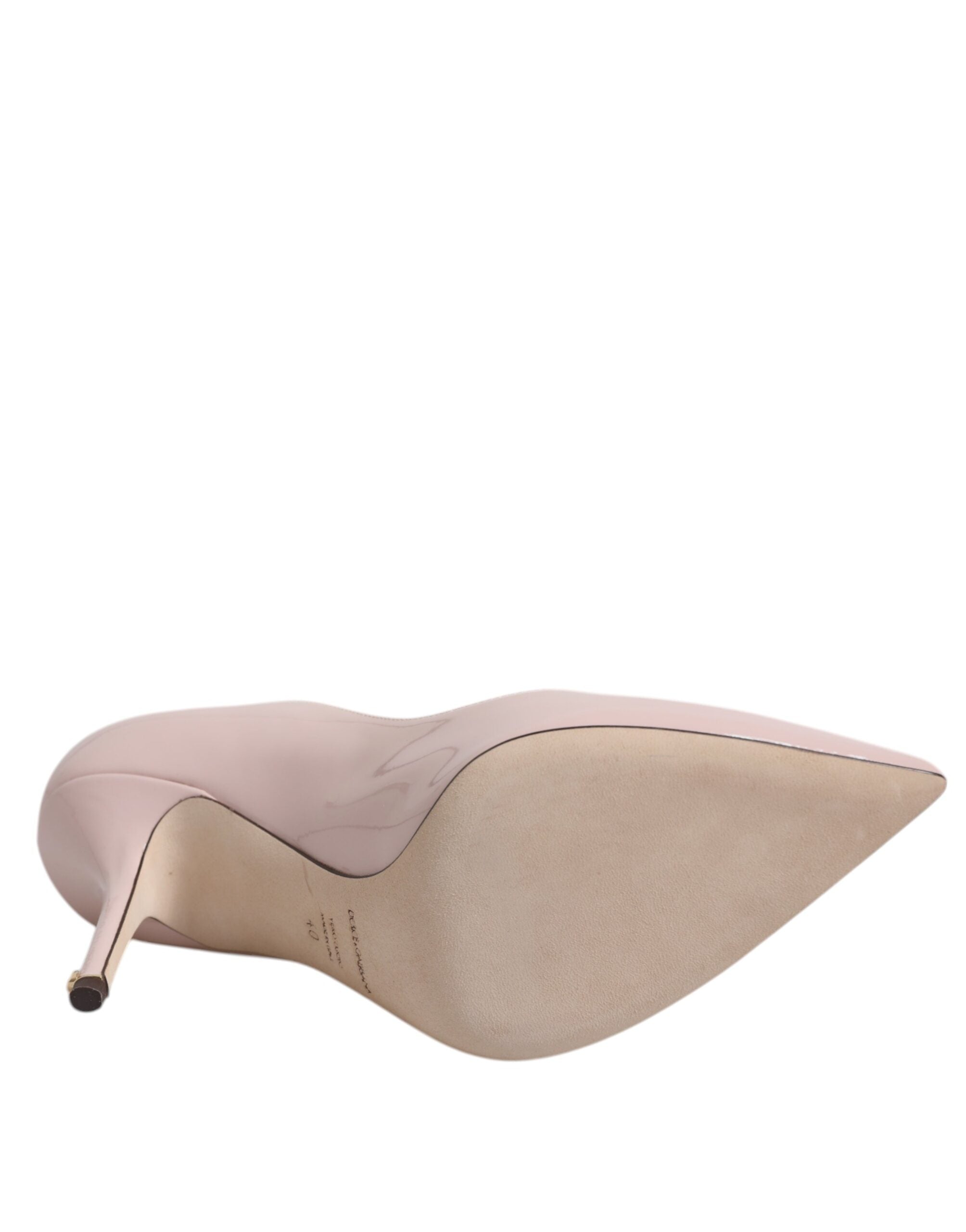 Dolce & Gabbana Pink Patent Leather Stiletto Heel Pumps Shoes LUNESCAPE
