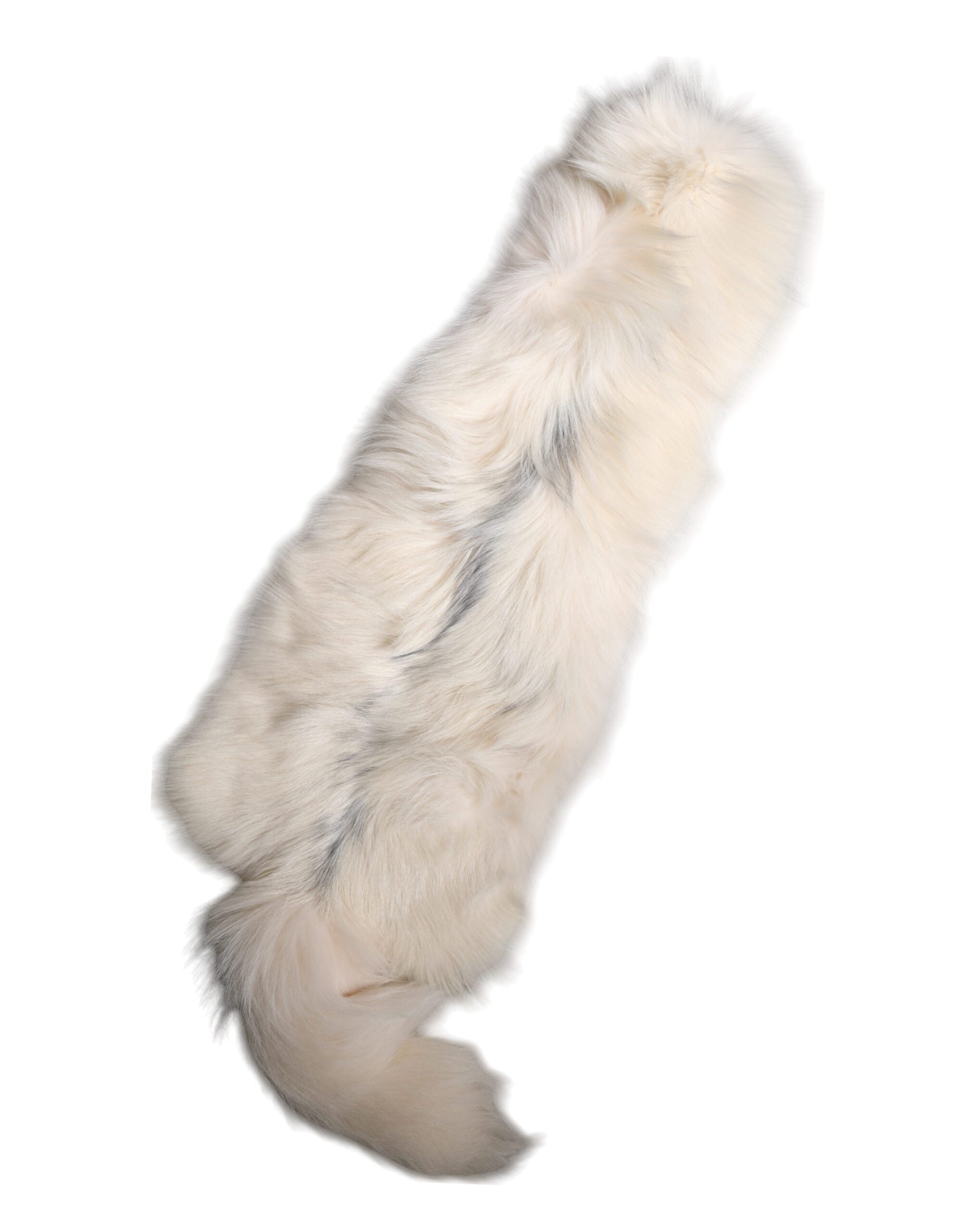 Dolce & Gabbana White Fox Fur Neck Wrap Warmer Winter Scarf LUNESCAPE