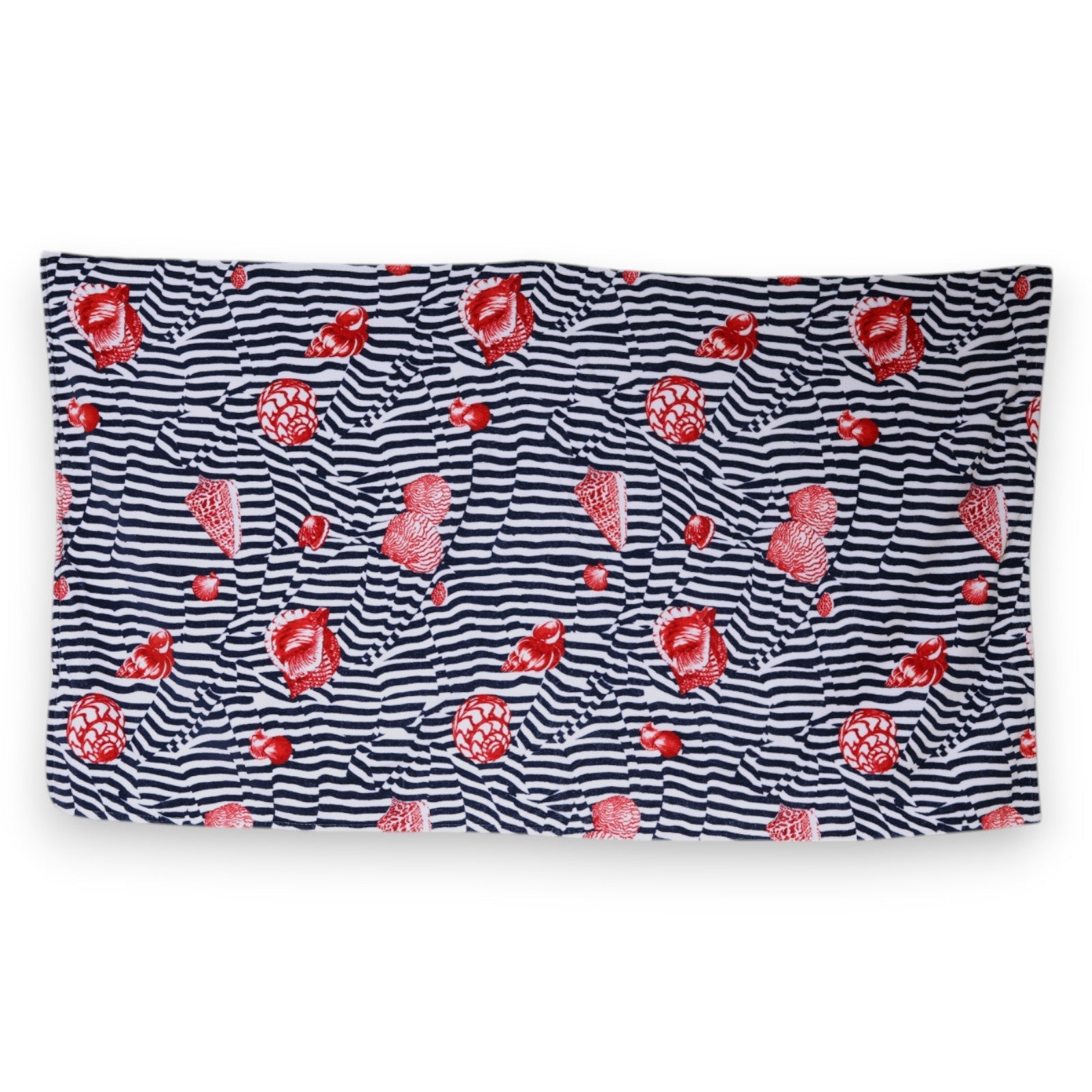 Dolce & Gabbana Multicolor Stripes Seashells Beach Towel LUNESCAPE