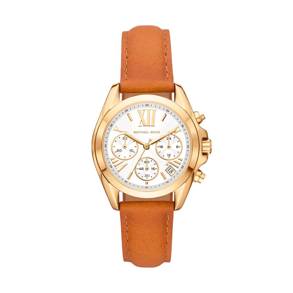 Michael Kors Brown Leather Watch LUNESCAPE