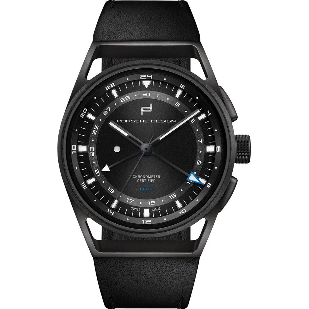 Porsche Design Black Leather Watch LUNESCAPE