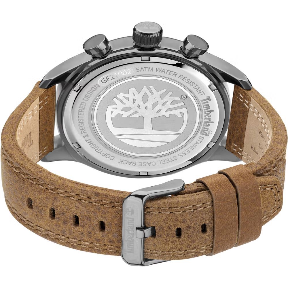 Timberland Brown Leather Watch LUNESCAPE