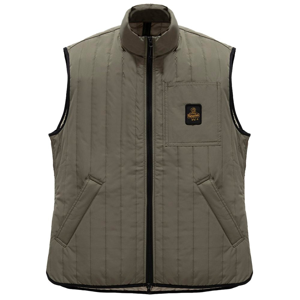 Refrigiwear Gray Polyester Men Vest LUNESCAPE