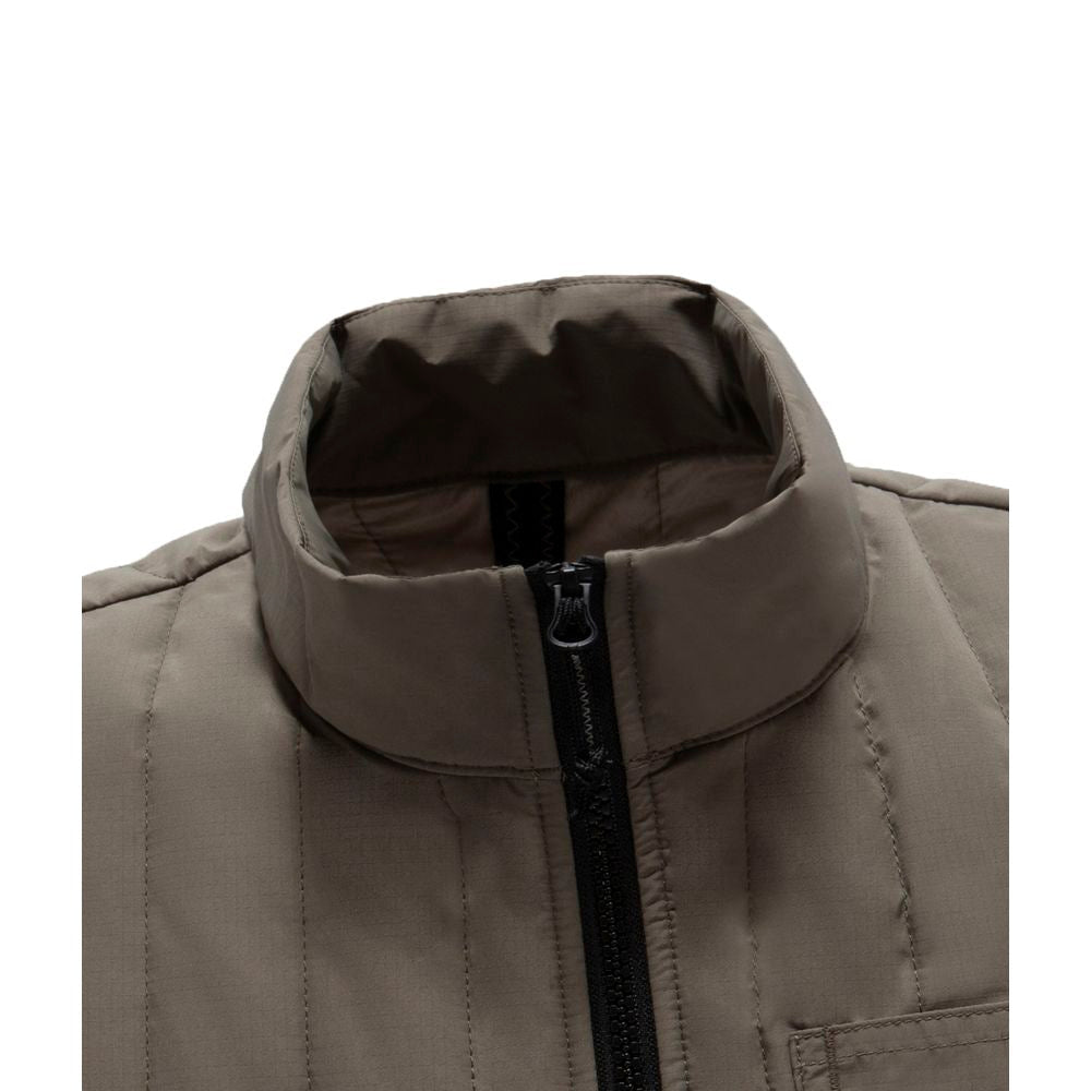 Refrigiwear Gray Polyester Men Vest LUNESCAPE