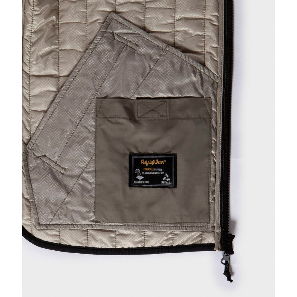 Refrigiwear Gray Polyester Men Vest LUNESCAPE