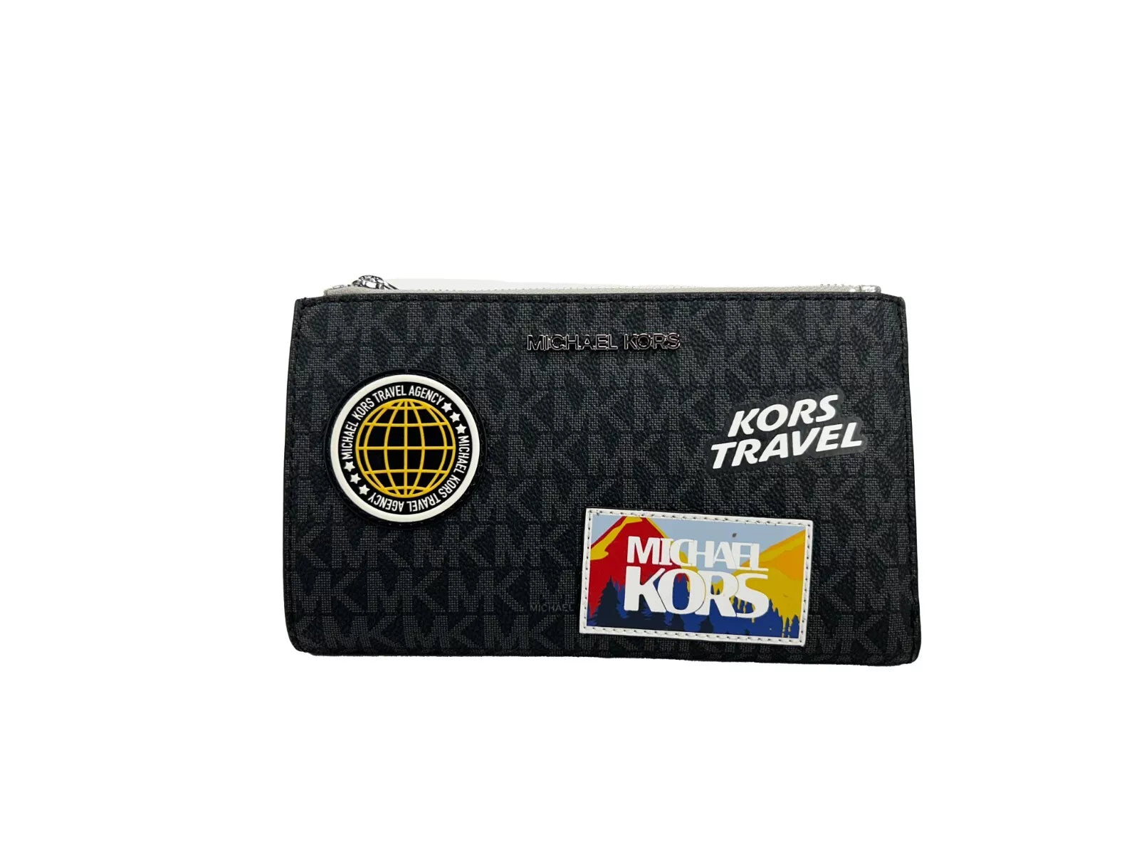 Michael Kors Jet Set Travel Double Zip Wristlet Wallet LUNESCAPE