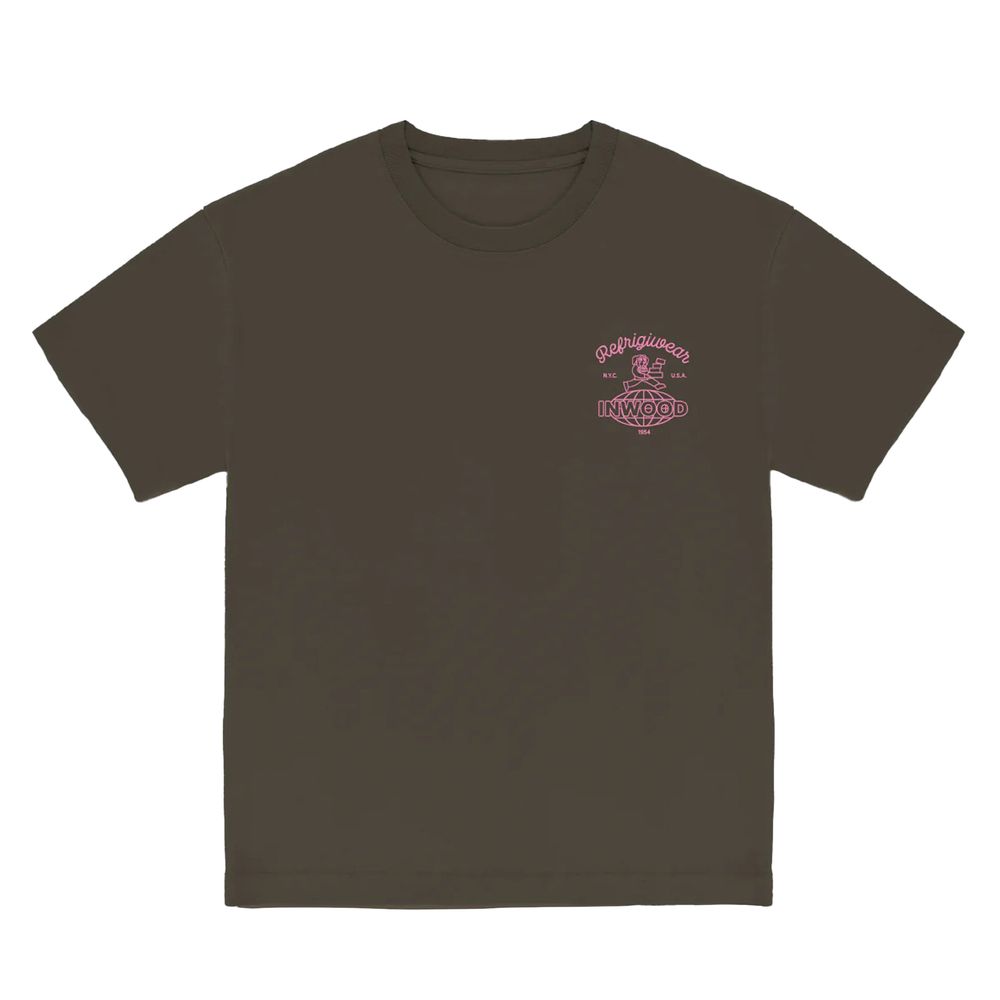 Refrigiwear Brown Cotton T-Shirt LUNESCAPE