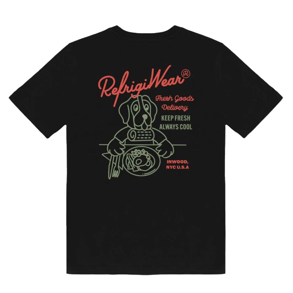 Refrigiwear Black Cotton T-Shirt LUNESCAPE