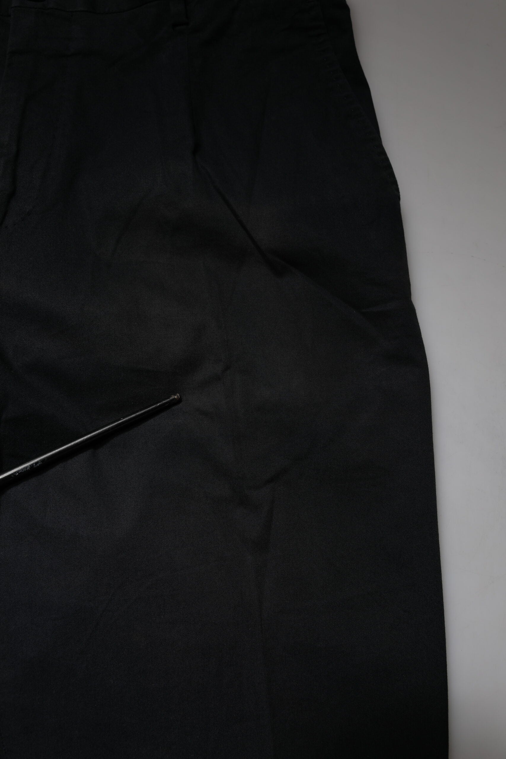 Dolce & Gabbana Black Cotton Stretch Skinny Dress Formal Pants LUNESCAPE